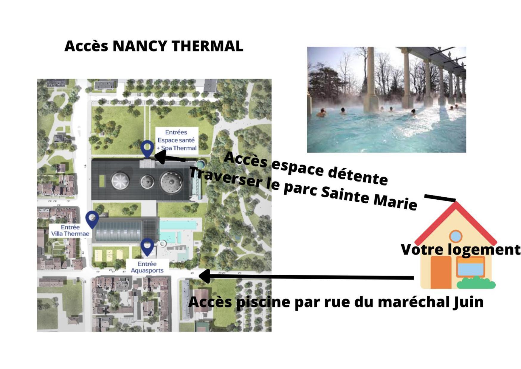 Nancy Thermal A 2 Min -Le 1909- 8 Pers- Parking Chez Julie Exterior photo